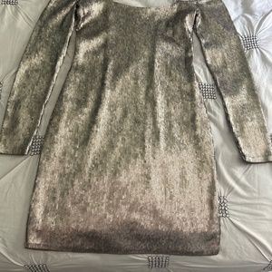 Express brand beautiful shiny sequins gray dress